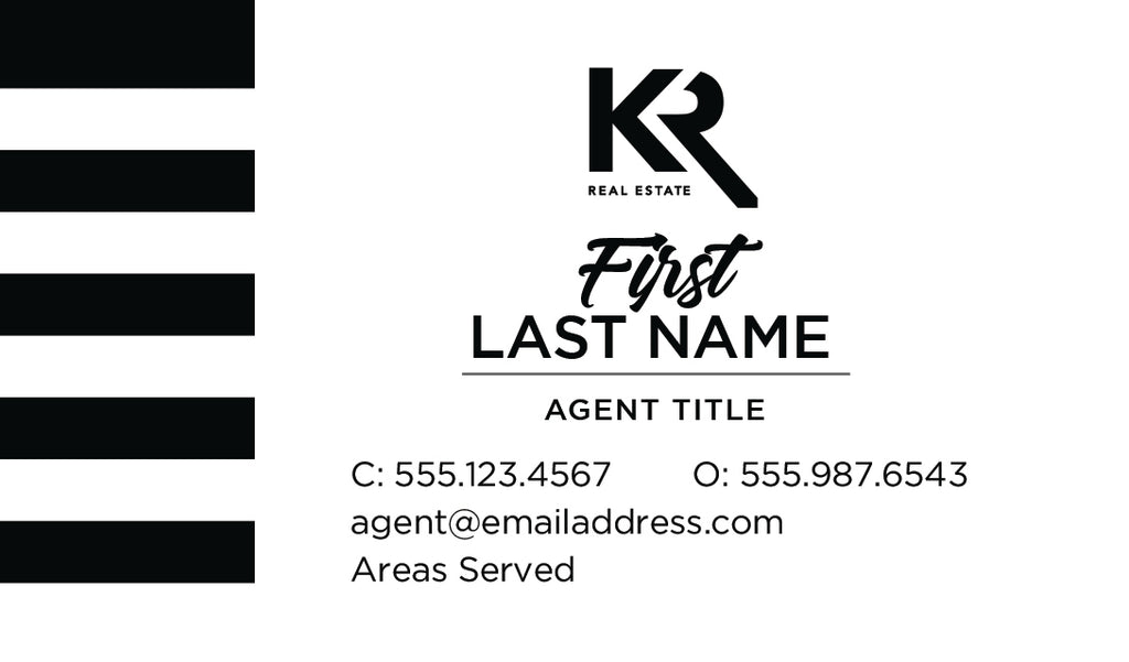 Black and White Business Card - Custom