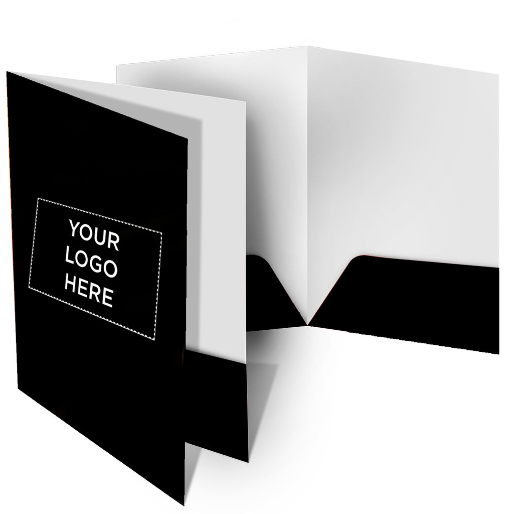 Black Custom Presentation Folders (14Pt UV)