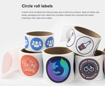 Custom Circle Roll Labels