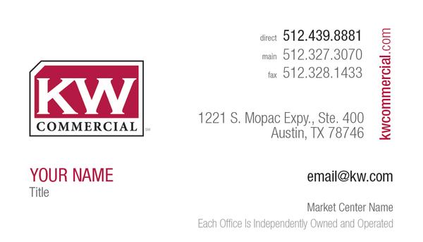 KW Commercial Business Card - Horizontal
