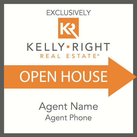Kelly Right Open House Sign (Custom)