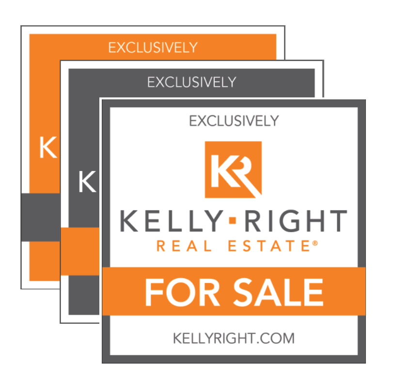 KR For Sale Sign: Orange, Grey or White