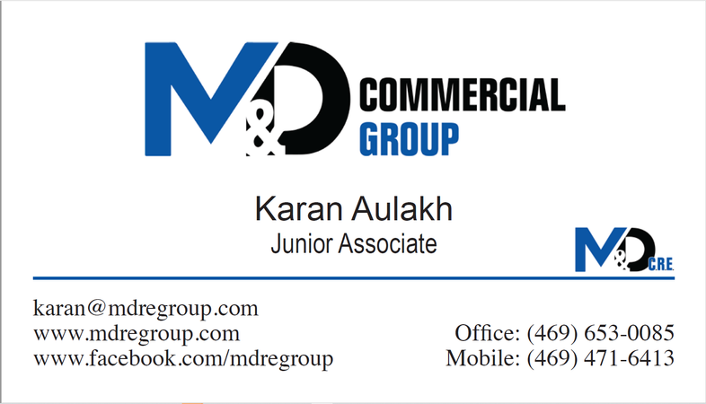 M&D Commercial Business Card